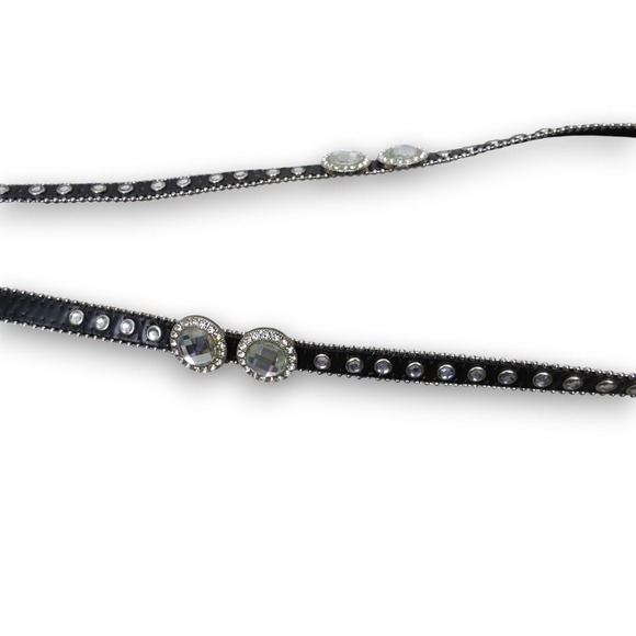Womens Leather Rhinestone Western Belt Size‎ Medium / Large